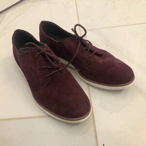 Cole Haan Originalgrand Plain Oxford 7.5 M in Burgundy Suede